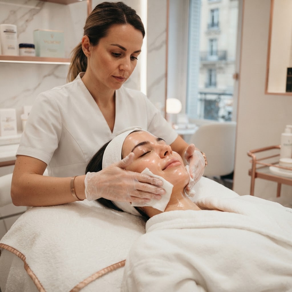 Nettoyage de peau professionnel en institut à Paris 17