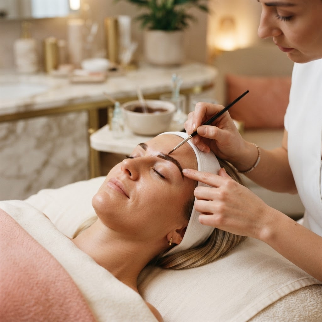 Teinture de sourcils en institut à Paris 17 par Virginie